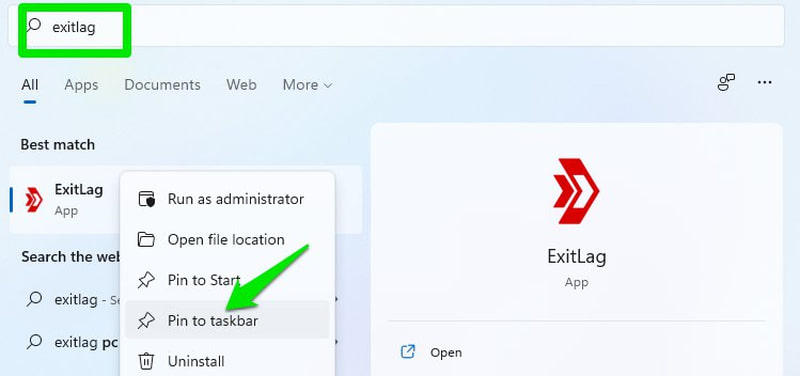 Sematkan ke bilah tugas