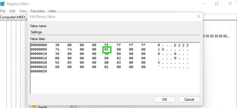 Ubah nilai stuckrects3