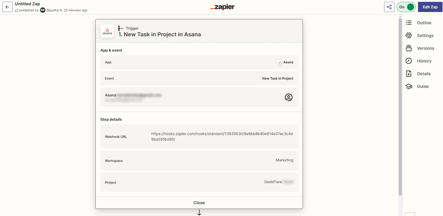 Aggiunti trigger ed eventi nell'app Trigger