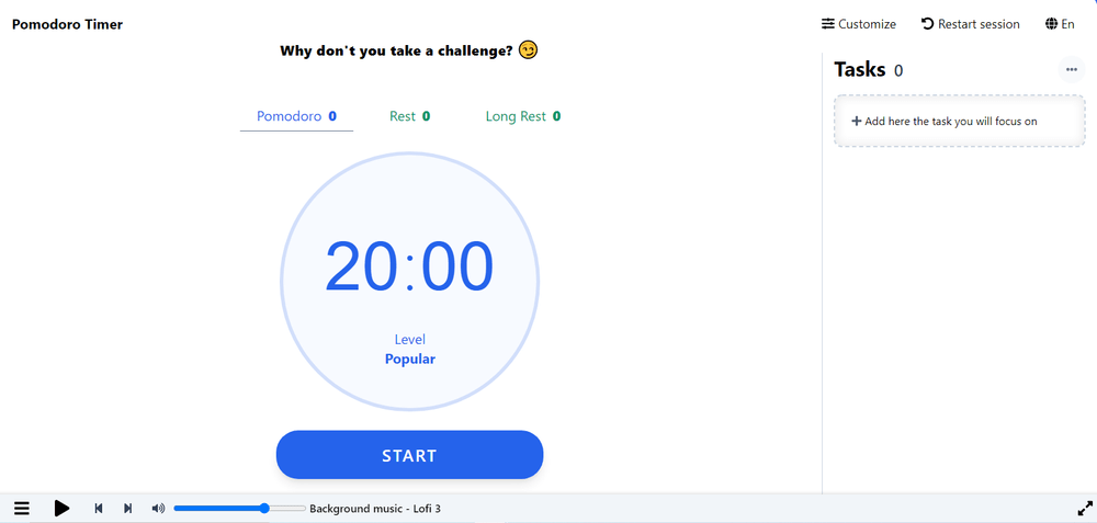 Cronometrul Pomodoro