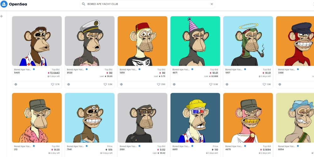 Bored Ape Yacht Club (BAYC) PFP NFTs