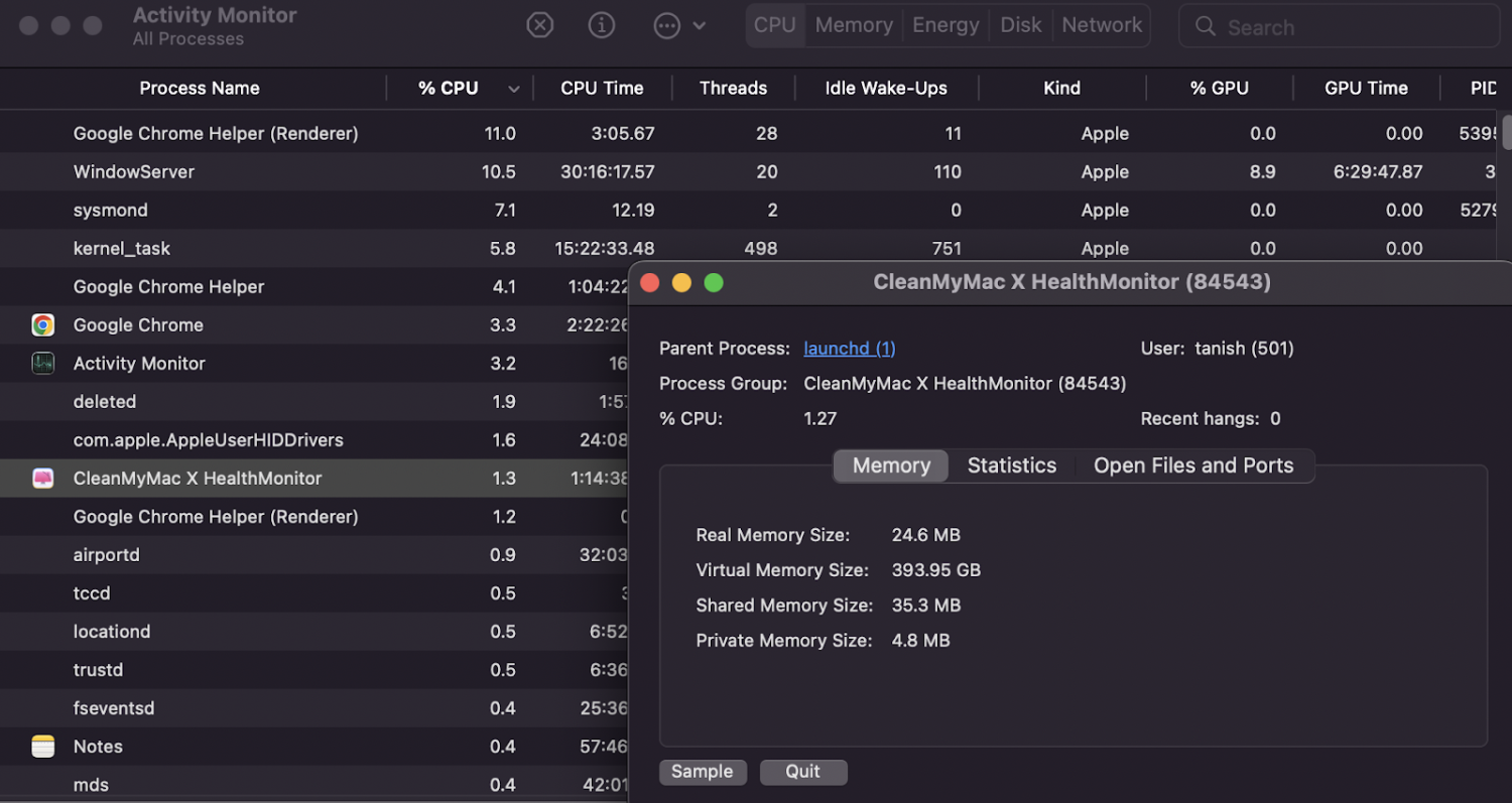 คลิกเมื่อเลิกเพื่อฆ่าแอป