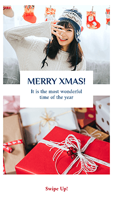 منشئ قصة Instagram تحت عنوان Xmas