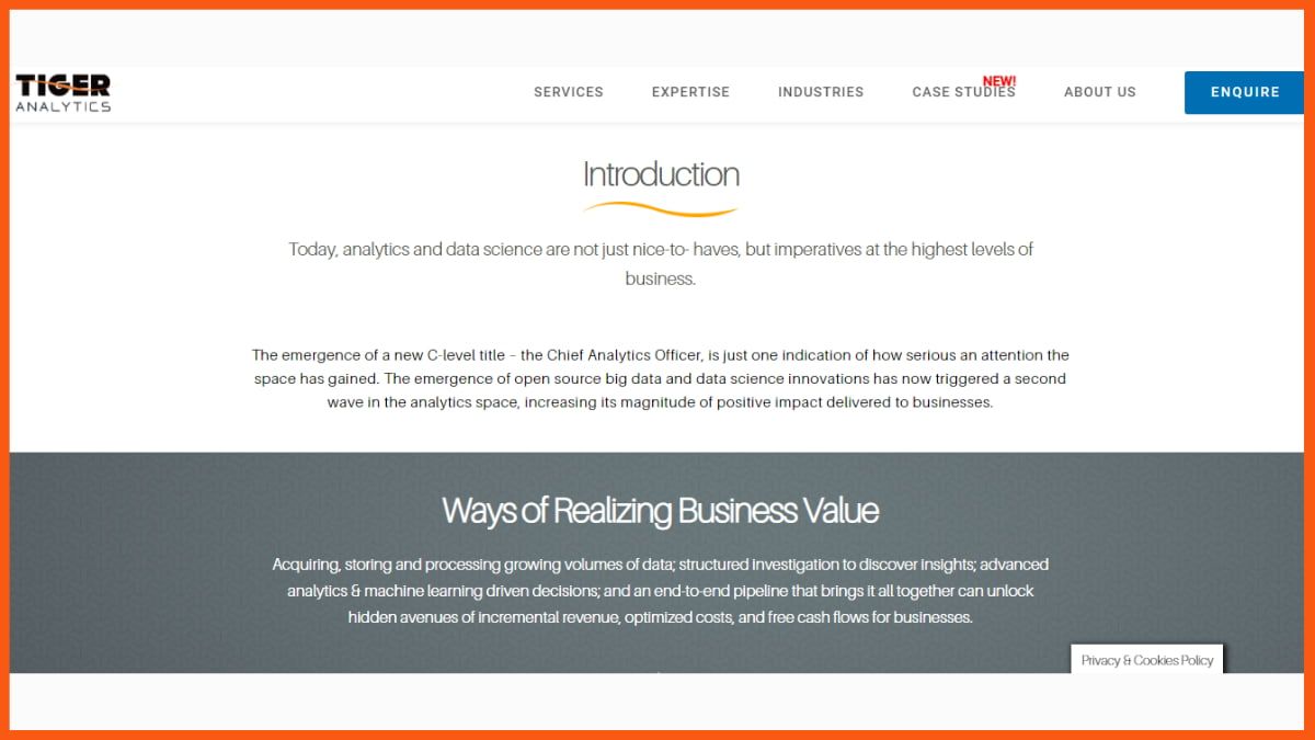 تحليلات تايجر - أفضل شركة تحليلات في الهند