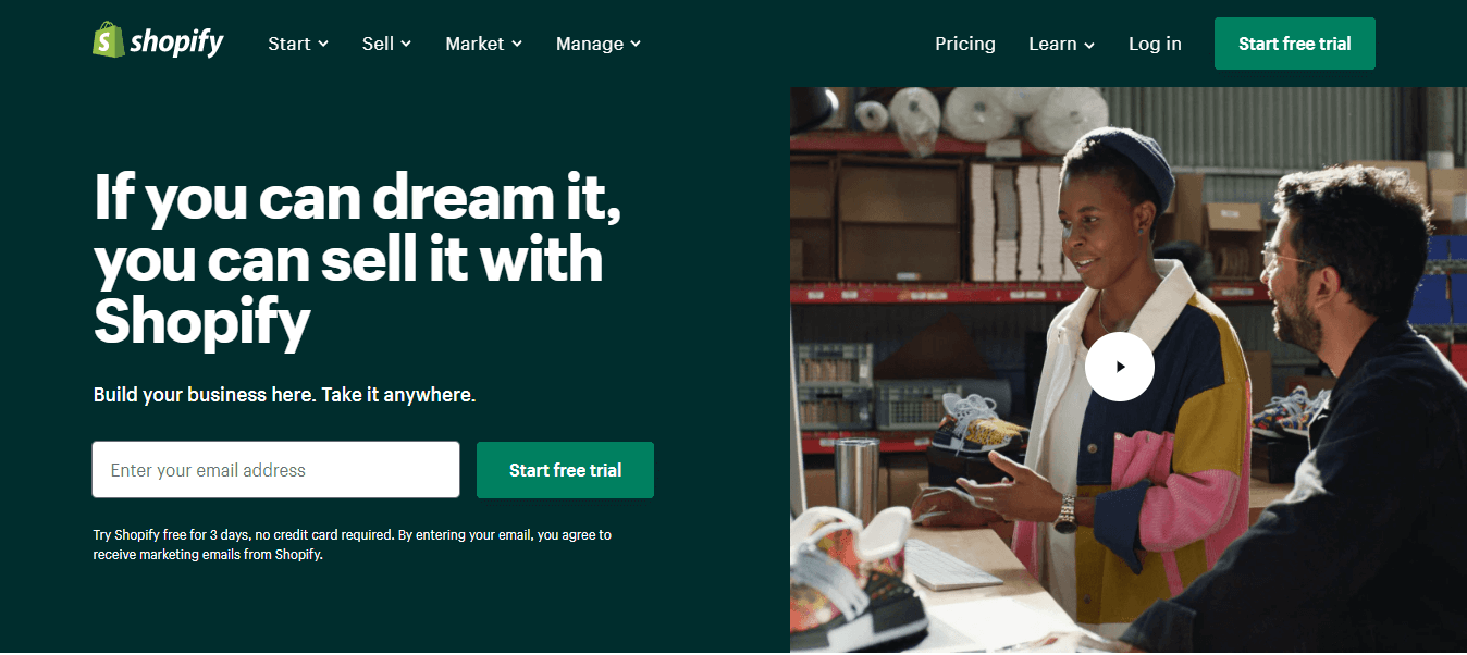 Shopify pour les détaillants en ligne