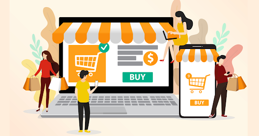 illustrazione di e-commerce
