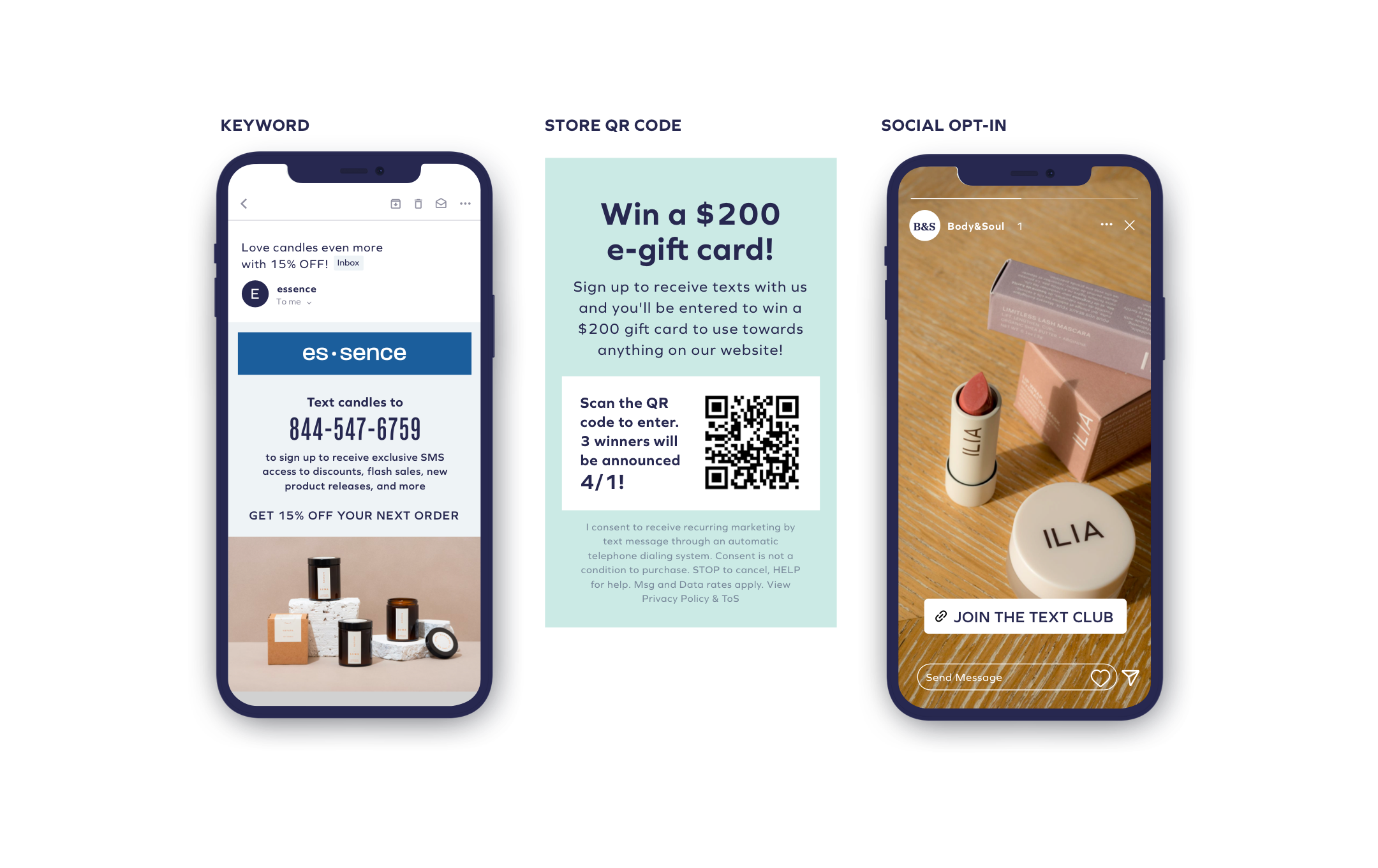 Plantilla de marketing por SMS