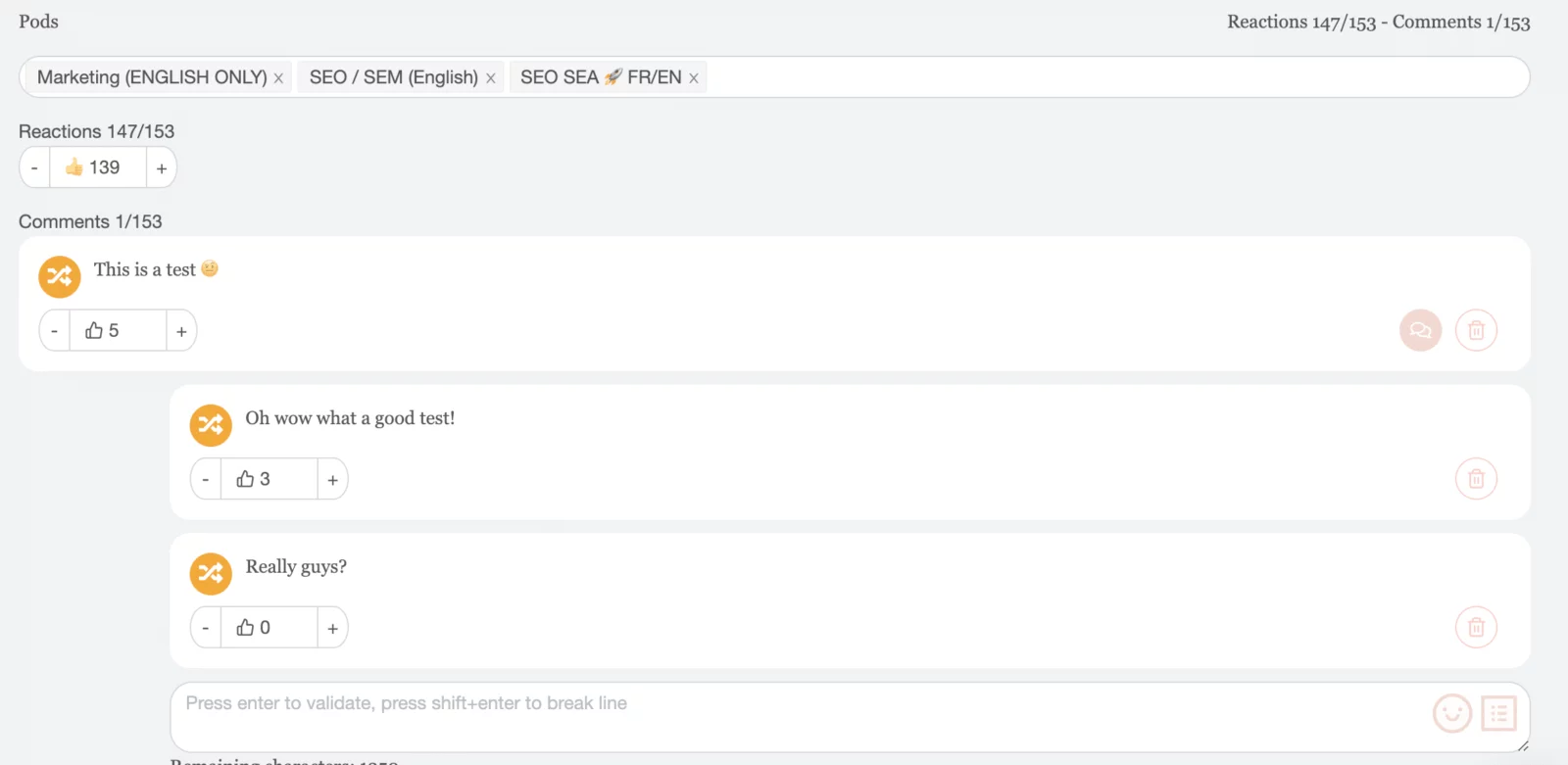 programm linkedin posts und kommentare