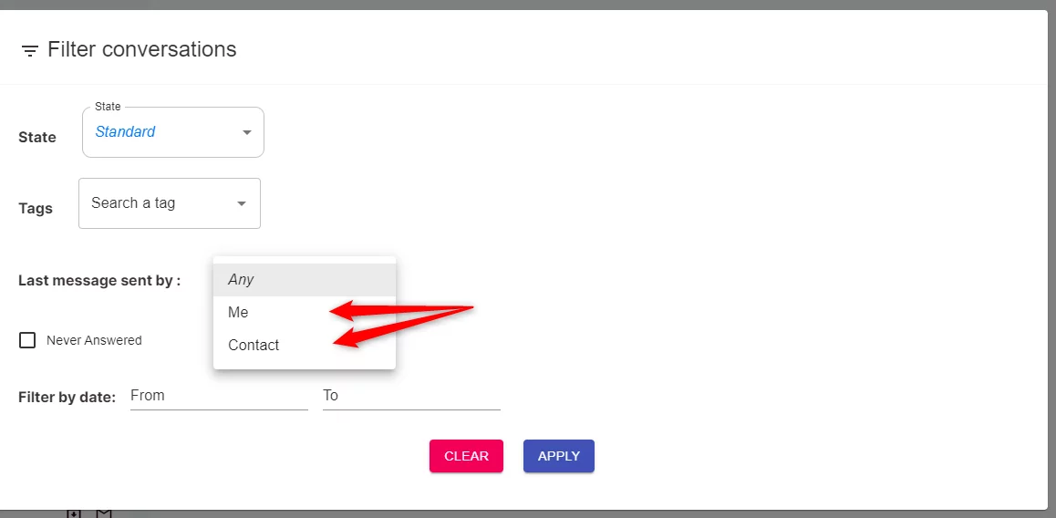 filter linkedin posteingang waalaxy