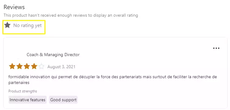 comentários página do produto