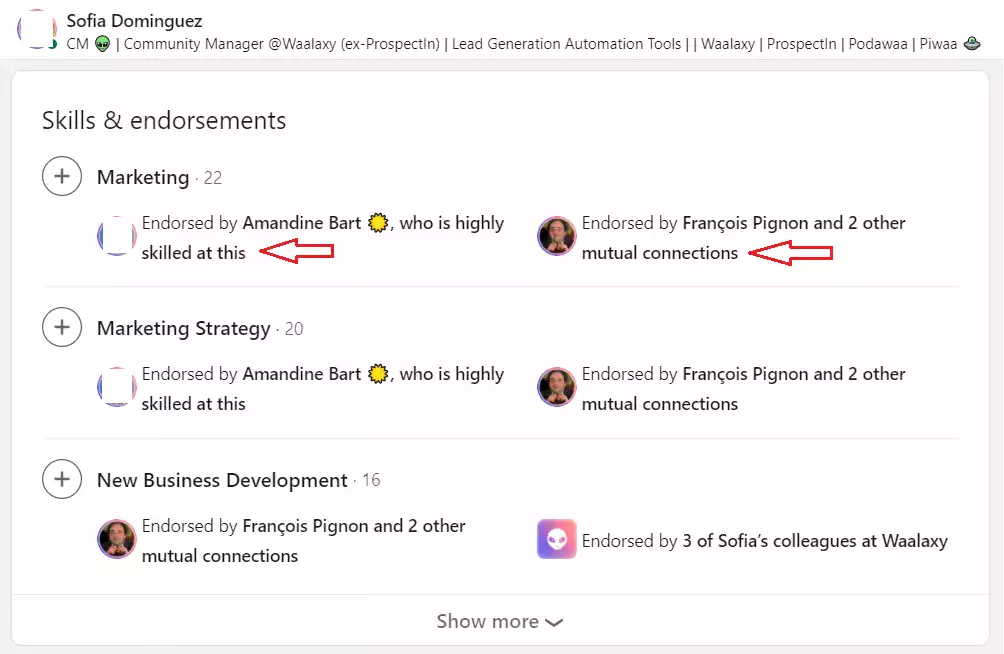 اقتراح متبادل حول كيفية المصادقة على LinkedIn
