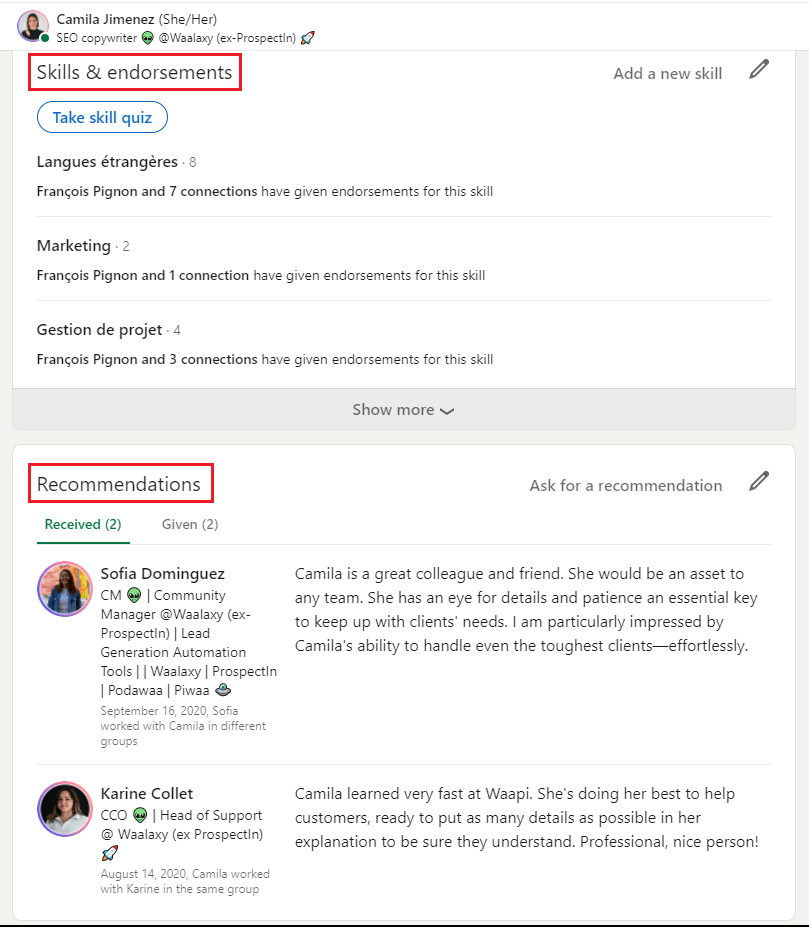 كيفية المصادقة على LinkedIn مقابل التوصيات