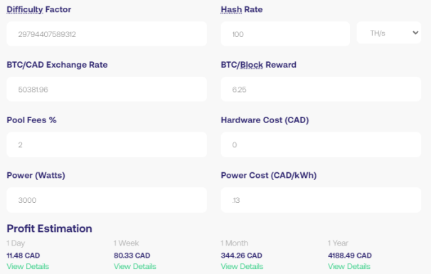 kalkulator penambangan crypto: coinsmart