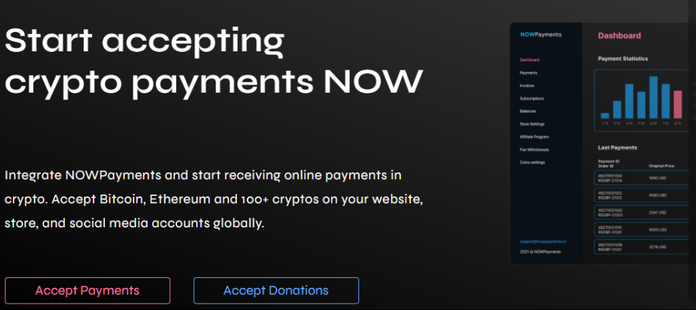 paiements cryptés nowpayment