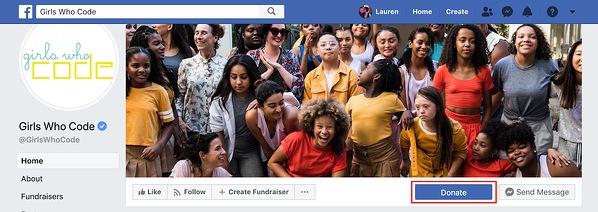 Pulsante Donazione FB