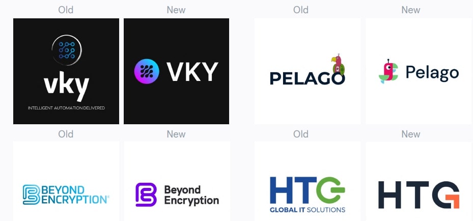 B2B リブランド戦略 ロゴ リブランドの例