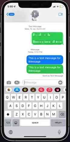 Знание цвета пузырьков iMessage на вашем iPhone, чтобы узнать, заблокировал ли вас кто-то на iPhone