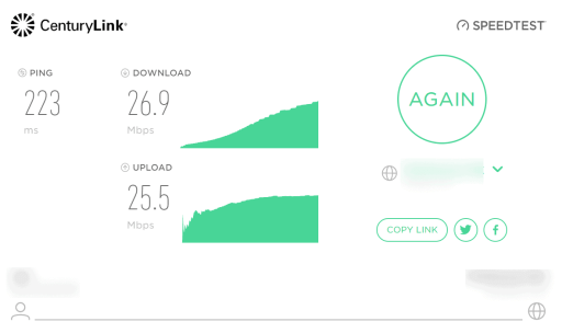 استخدم موقع Century Link الإلكتروني لأفضل مواقع اختبار سرعة الإنترنت