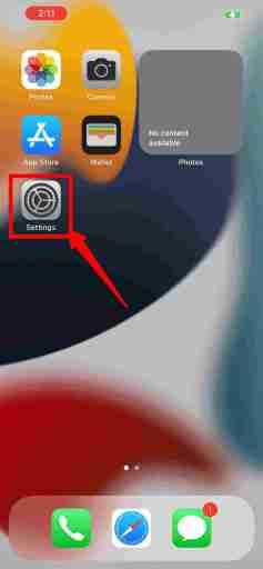 Allez dans les paramètres pour changer le navigateur par défaut sur iphone
