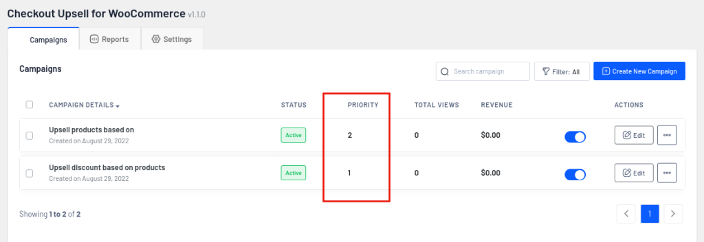 página de checkout upsell