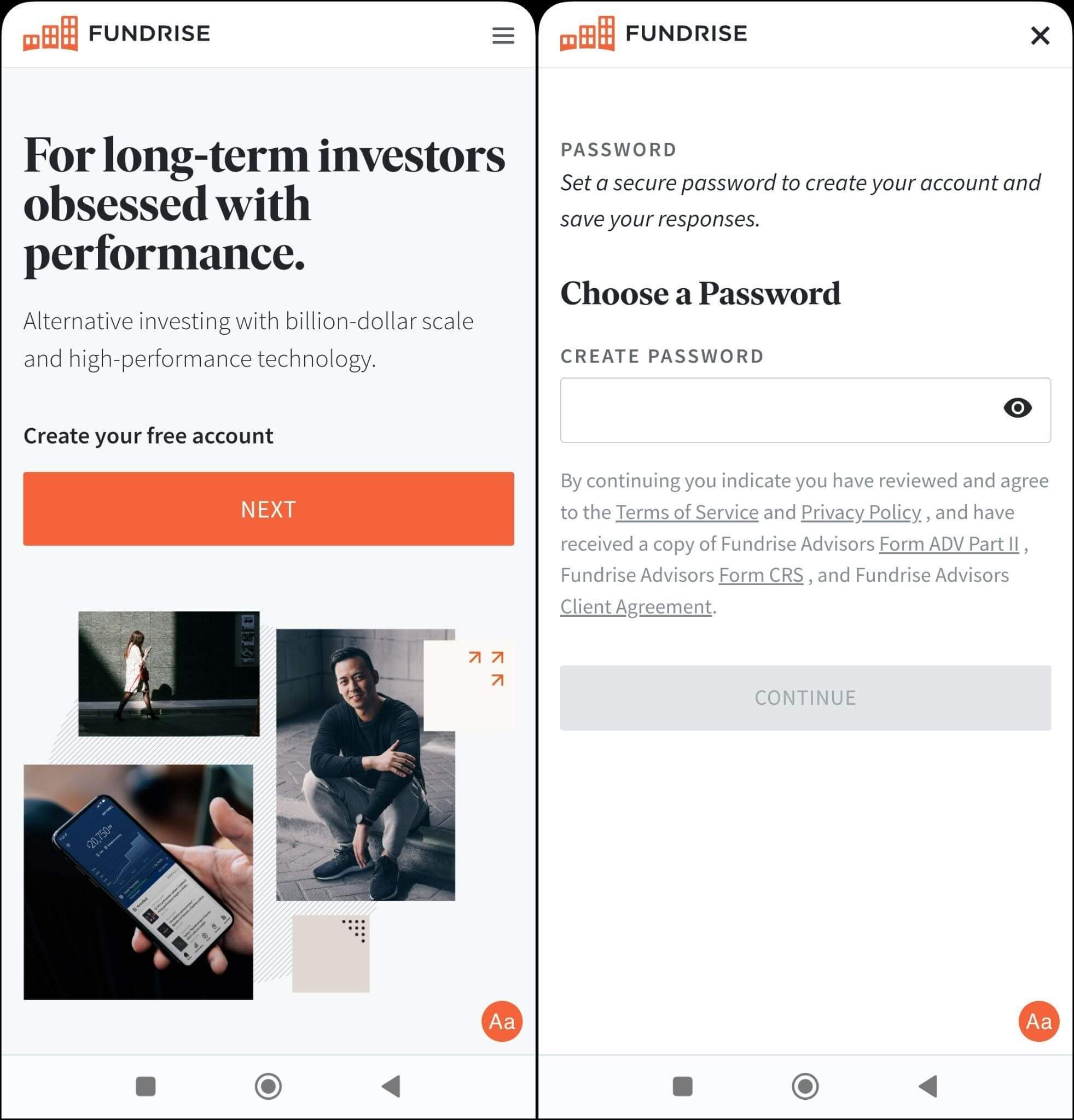 募金口座の作成