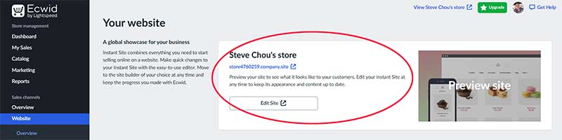 Мгновенный сайт Эквида