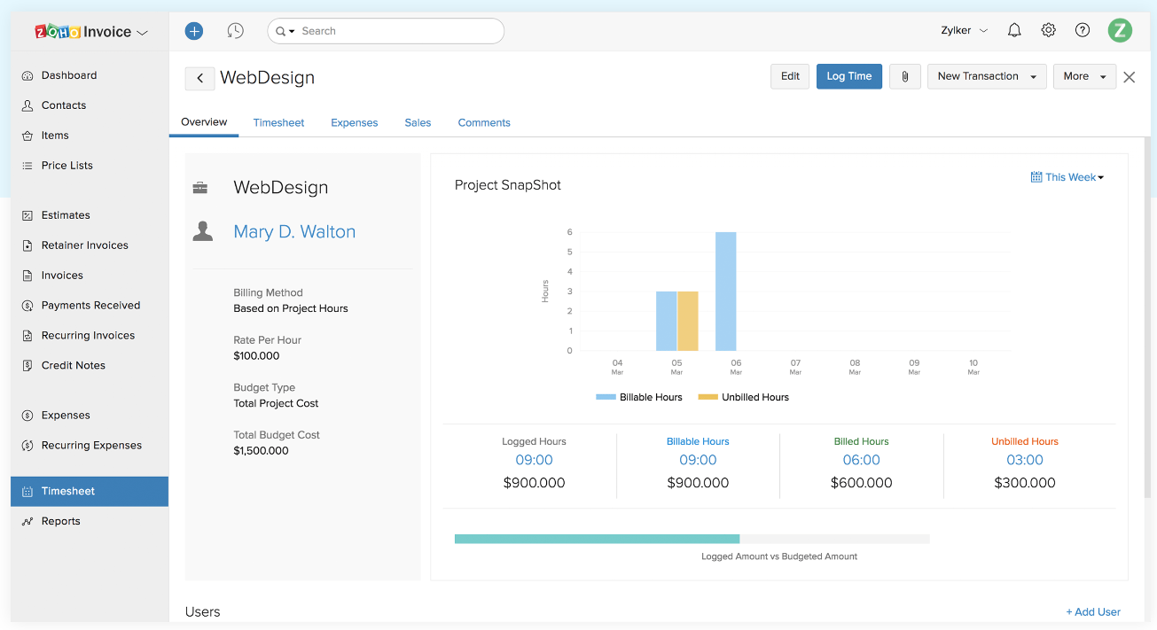 zoho-invoice-timesheet-billing