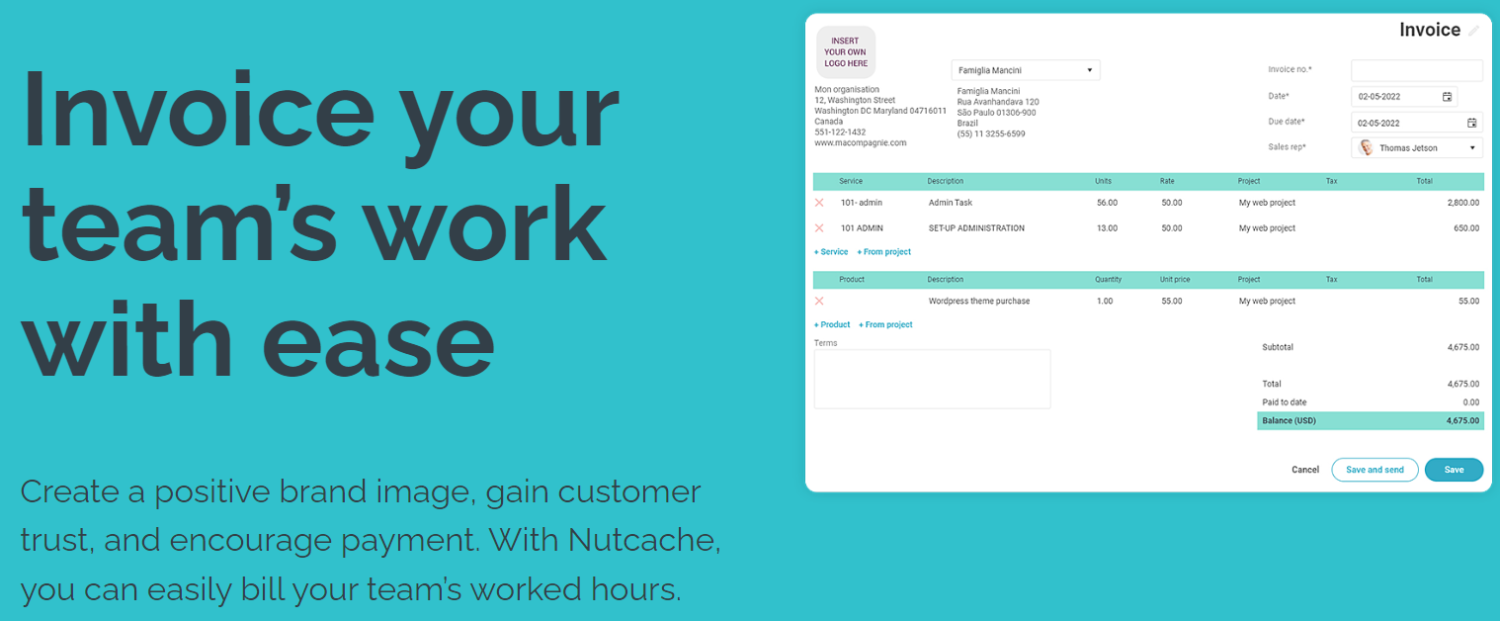 ナッツキャッシュ請求