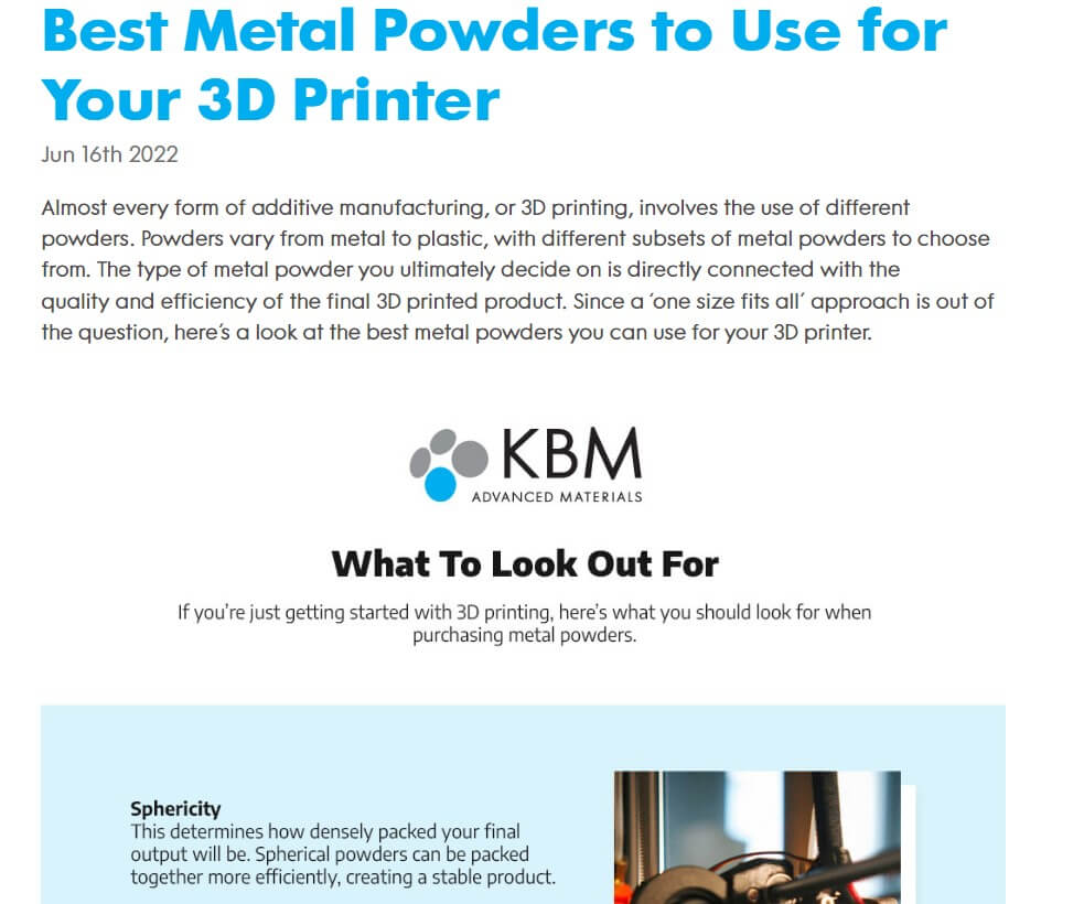 Um infográfico sobre impressão 3D