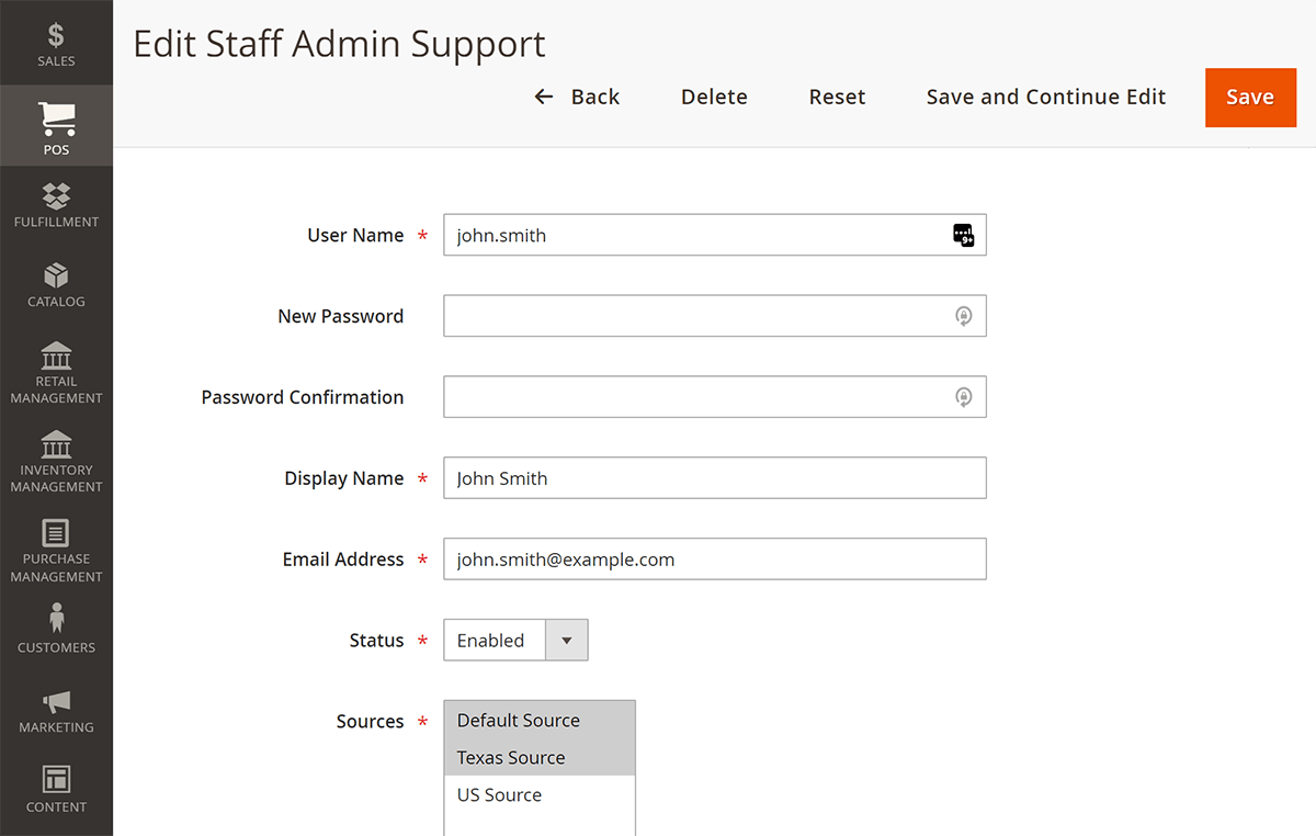 Magstore 小売管理 PWA 許可