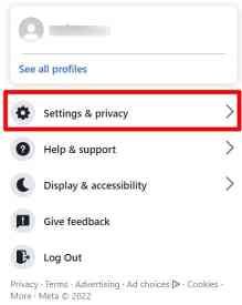 Facebook'ta arkadaş listesini gizli yapmak için Facebook'ta gizlilik ayarına gidin