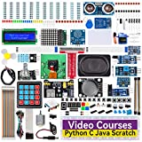 SunFounder Raspberry Pi Ultimate Starter Kit لـ Raspberry Pi 4B 3B + 400 ، Python C Java Scratch Node.js ، دروس تفصيلية عبر الإنترنت ، 161 مشروعًا ، 337 عنصرًا (وحدة الكاميرا ، مكبر الصوت ، I2C LCD ، إلخ)