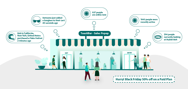 ToastiBar - Verkaufs-Popup ToastiBar - Sales Popup - BCFCM Shopify app deal