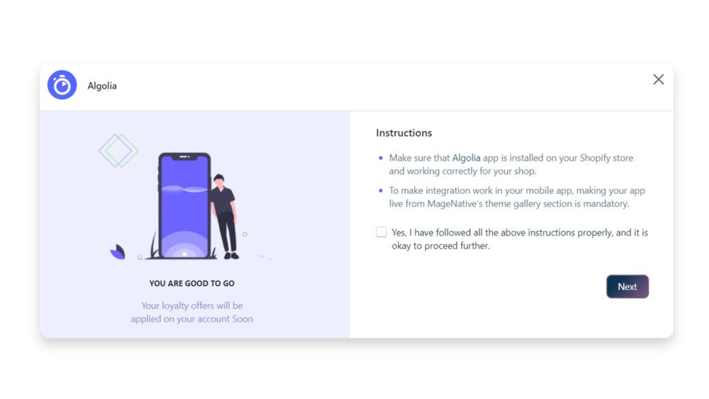 Алголия Инструкции Read Integrations