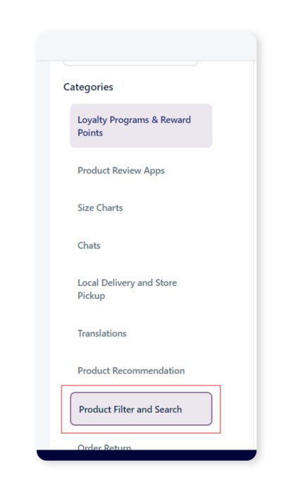 Фильтр товаров и поиск Product Filter And Search