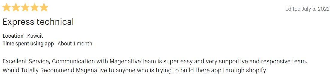 Mărturie MageNative 2 MageNative Testimonial 2