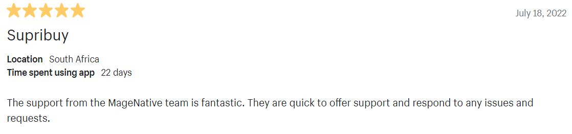 Mărturie MageNative 5 MageNative Testimonial 5
