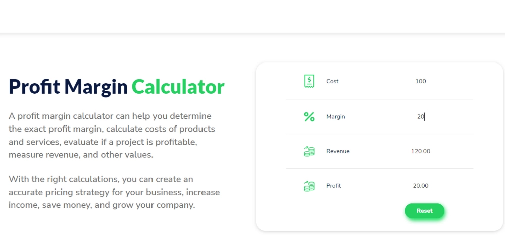 TimeCamp 的利润计算器