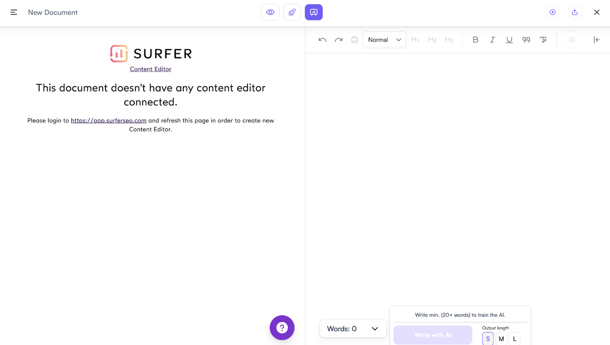 Jak zintegrować surfera z Writesonic - Krok 4 - Napisz treść zoptymalizowaną pod kątem SEO