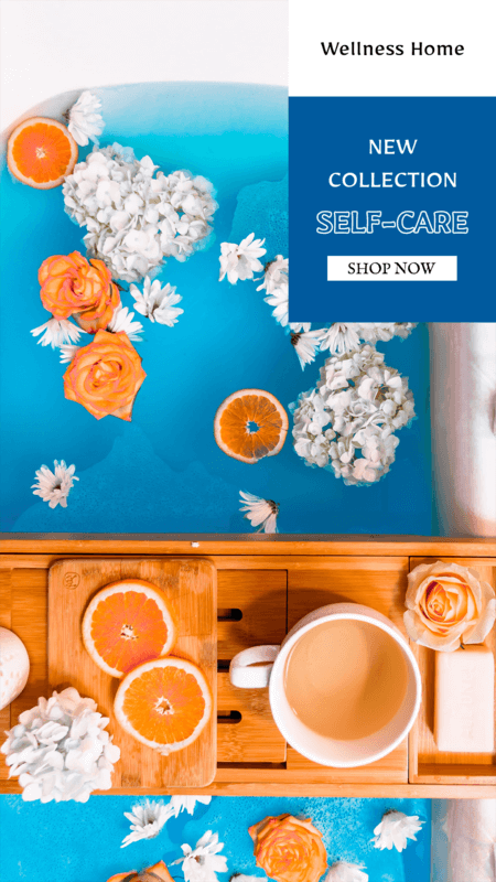 セルフケア製品コレクションの Instagram ストーリージェネレーター 3567b El1