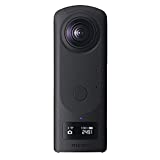 RICOH THETA Z1 51GB 블랙 360° 카메라, 1.0인치 이면조사형 CMOS 센서 2개, 51GB 내부 메모리 증가, 23MP 이미지, 손떨림 보정 기능이 있는 4K 비디오, HDR, 고속 무선 전송