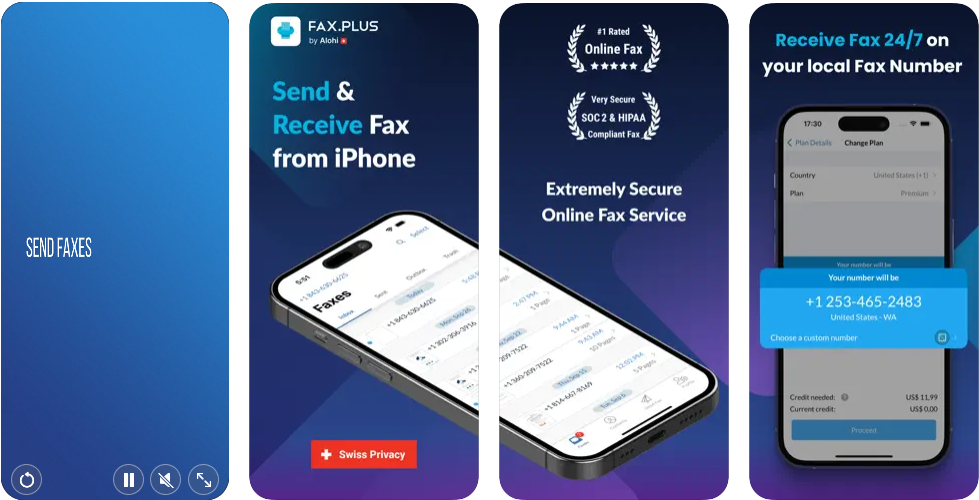 Aplicativo de fax para iPhone Fax Plus