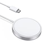Pengisi Daya MagSafe Apple Pengisi Daya Magnetik iPhone 13 [Bersertifikat Apple MFi] Kabel Pengisi Daya Cepat Nirkabel Kabel Pengisi Daya Portabel Kompatibel dengan iPhone SE/13/12/11/X Mini, AirPods Pro-Daya Tarik Kuat