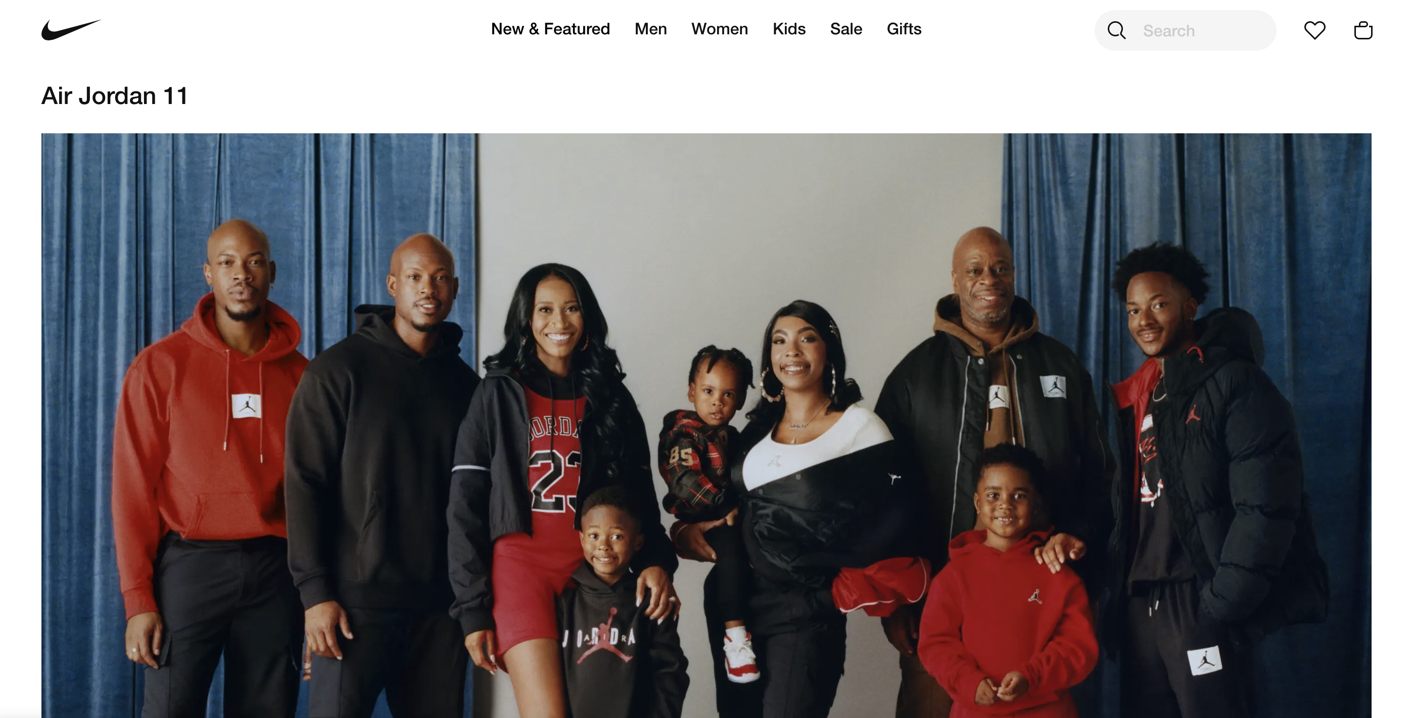 多言語ウェブサイトの例: Nike