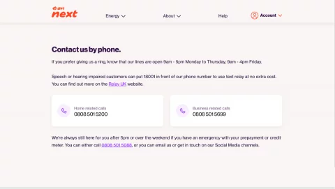 eon nächste Kontaktseite