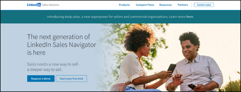 링크드인-세일즈-솔루션-홈페이지
