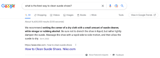 Google アシスタントが注目のスニペットを読む