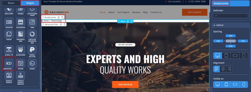 MotoCMS 엔지니어 웹 템플릿