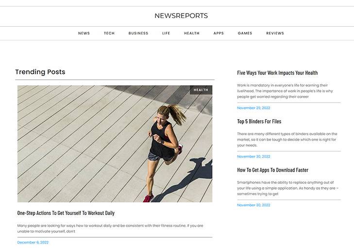 تقرير الاخبار