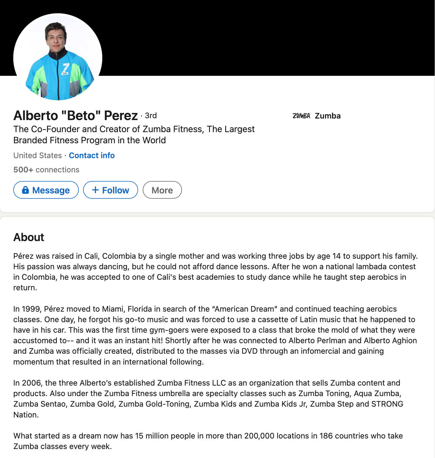 ejemplos de biografías profesionales en linkedin